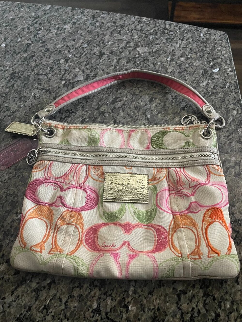 Coach Poppy Dream C Scribble Shoulder Bag